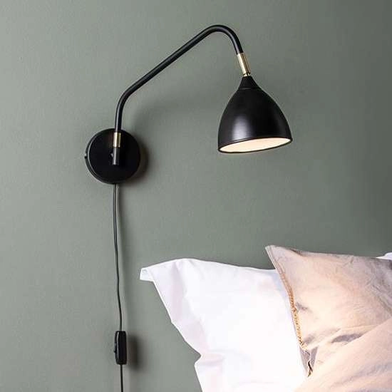 Kinkiet LAMPA ścienna VALENCIA 106081 Markslojd metalowa OPRAWA regulowana czarna