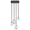 Molekuły lampa sufitowa Tulia 33503 Sigma szklane klosze biała czarna