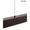 Podłużna wisząca lampa LINEA brązowa MSE1501100493 1xLED 40W 3000K nad wyspę