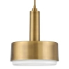 Szklana lampa wisząca Cedric HK-CEDRIC-P-M-BK nad wyspę czarna mosiądz