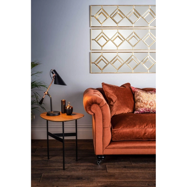 Regulowana lampka stolikowa Jack JAC4064 metalowa czarna miedziana