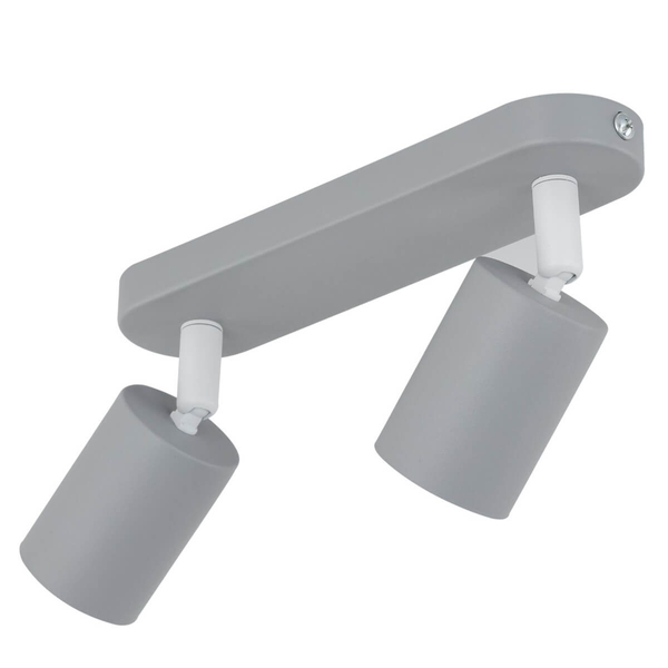 Podwójna lampa do kuchni Livia 10241 tubki loft metalowa szara