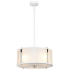 Żyrandol LAMPA wisząca Corona DL-CORONA-3P-WPN Elstead klasyczna OPRAWA okrągły zwis biały nikiel