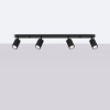 Lampa sufitowa na listwie KARBON SL.1584 tubki regulowane czarne
