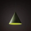 Stożkowa lampa wisząca CONO 10887 metalowa zielony
