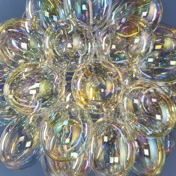 Wisząca lampa sypialniana Infinity 80123 Endon bańki chrom kolorowa