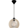 Drewniana lampa wisząca Chino 84823014 do jadalni beżowy