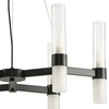 Żyrandol do jadalni Candela DN1505-6 black Step wielopunktowy tuby czarny