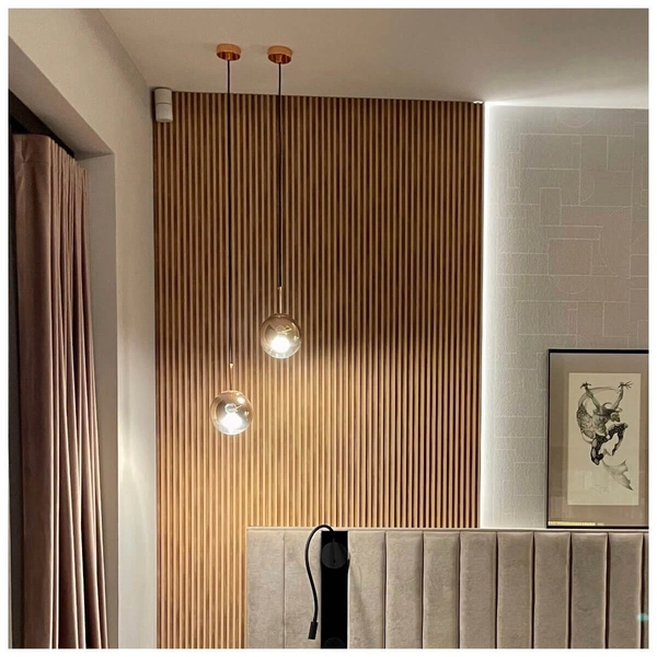 Okrągła lampa wisząca Palla LP-2844/1P S GD Light Prestige kulka ball złota