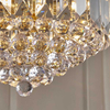 Lampa wisząca z kryształkami Fargo FARGO-14BP Endon mosiądz przezroczysta