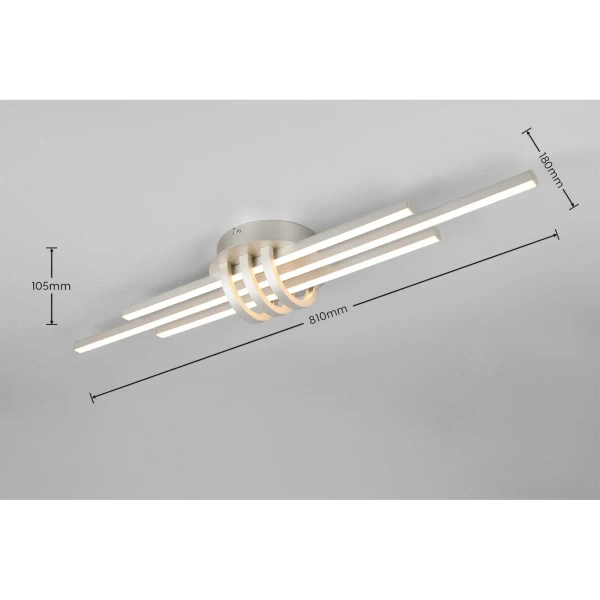 Sufitowa oprawa CINTO R67873107 srebrna LED 20W 3000K ściemnialna