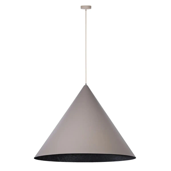 Lampa wisząca do gabinetu VESUVIO 41064 kompozyt szara czarna