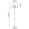 LAMPA stojąca FINLAND 308696 Polux podłogowa OPRAWA metalowa czarna