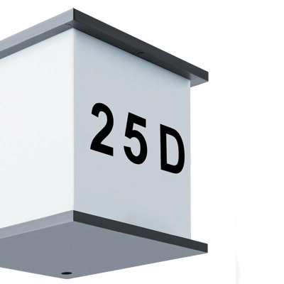 Ogrodowa LAMPA elewacyjna MAXIM 03687 Ideus zewnętrzna OPRAWA kostka z numerem domu outdoor IP54 biała