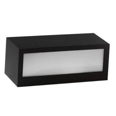 Prostokątna lampa ścienna VENTA AZ4350 Azzardo IP54 czarny