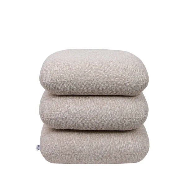Pufa tkaninowa STONES beżowa KH1501100378 obrotowa wys. 40 cm