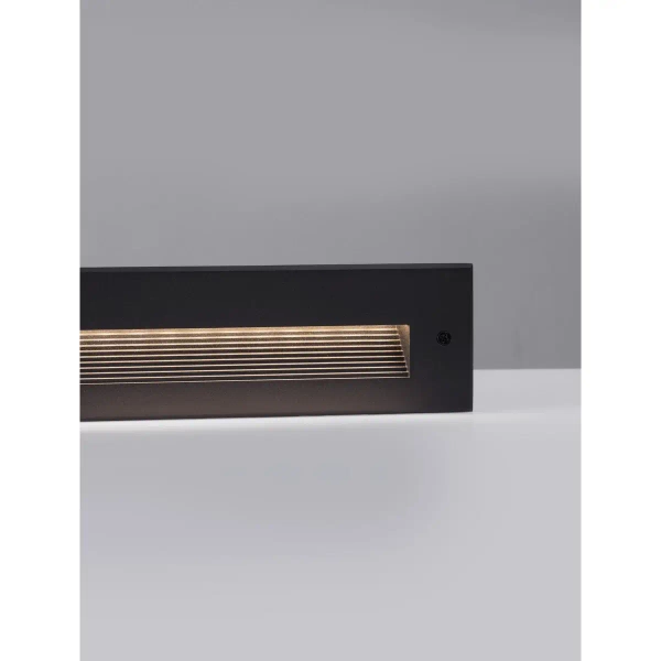 Podtynkowa zewnętrzna lampa ścienna CENDILO LE75318 LED 7W 3000K IP65 czarna