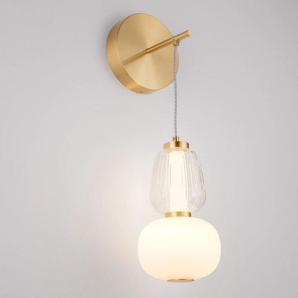 Kinkiet ścienny sypialniany ARROYOS LE44493 LED 18W 3000K biały złoty