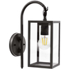 Zewnętrzna LAMPA ścienna MALMO 309174 Polux elewacyjna OPRAWA ogrodowa KINKIET klatka outdoor IP44 grafitowa przezroczysta