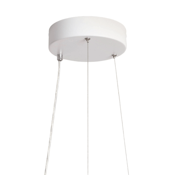 Wisząca lampa okrągła Bellissima ABR-LWBSS36W do salonu biała