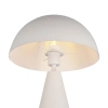 Metalowa lampa ALFIE 565000176 biała grzybek z włącznikiem 43cm