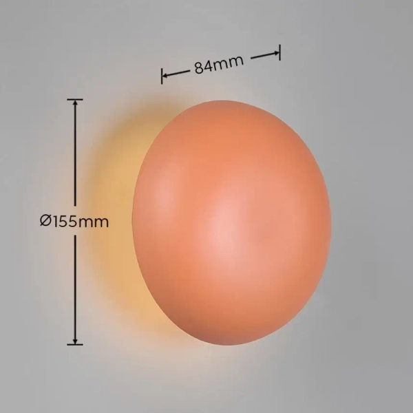 Ścienna lampa okrągła DAVEY R24431140 LED 1,5W 3000K morelowy