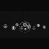 Wisząca lampa Alure Line Twin MSE010100347 Moosee LED 17W 3000K  kule czarne