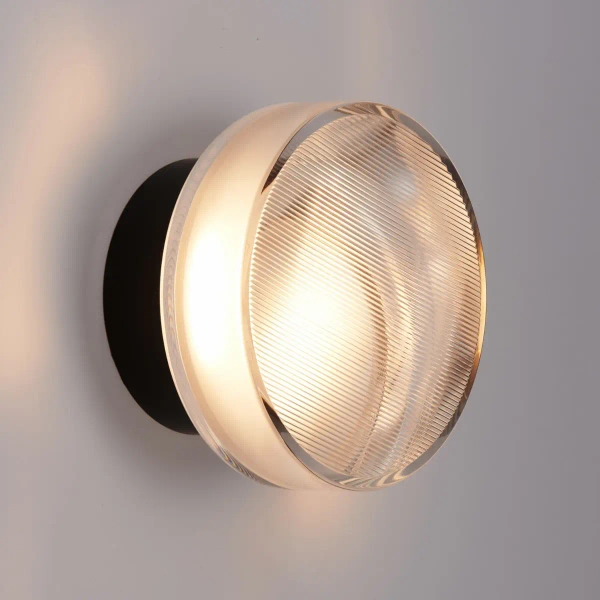 Okrągła lampa ścienna CARMELLO ST-DL-8535 black LED 2,5W 3000K czarna