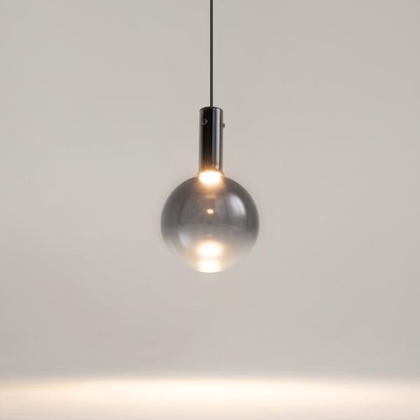 Lampa wisząca Nebula MOD182PL-L4B3K LED 4W 3000K czarna przydymiona
