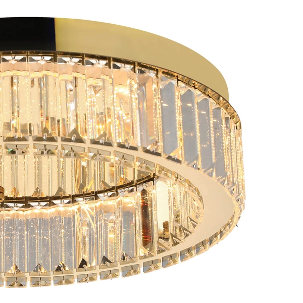 Plafon glamour SPARK AZ5782 Azzardo LED 30W 3000K kryształowy złoty