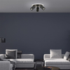 Sufitowa lampa tuba Parma LP-0612/3C Round BK Light Prestige LED zmienna barwa czarna OUTLET