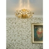 Sufitowa lampa Audley AUD5435-EH Dar Lighting glamour kryształy liście złota