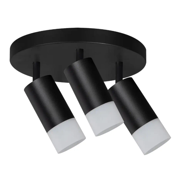 Plafon do jadalni Sonaya LP-2803/3C BK tubki na podsufitce czarny