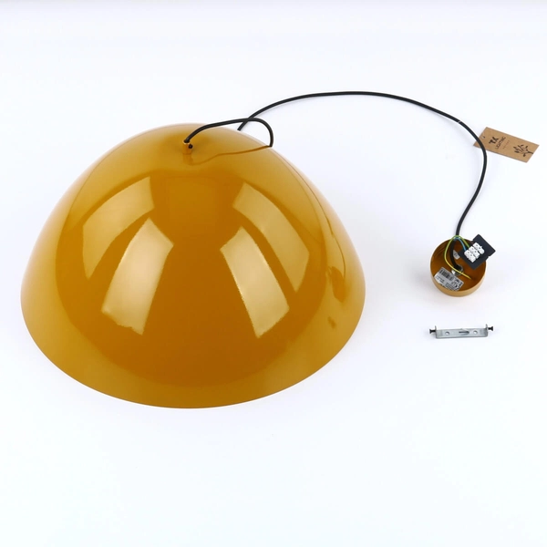 Zwisająca lampa do salonu Faro 10264 nad stół metalowa żółta