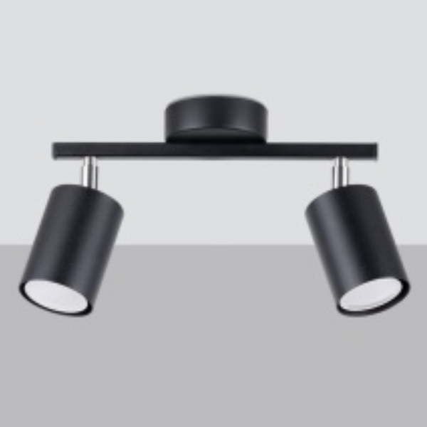 Plafon sufitowy Lemmi SL.1127 Sollux reflektorki z regulacją czarne