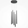 Zwisająca lampa Cascade MOD132PL-L30BK LED 31W 2500-3500K rurki czarny
