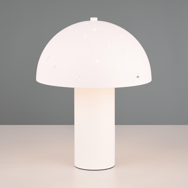 Lampka nocna grzybek Seta R51361031 efekt gwiazd biała