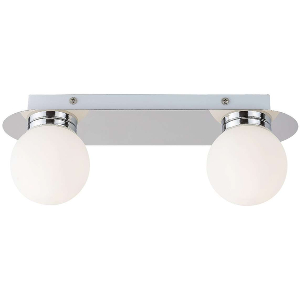 Łazienkowa LAMPA sufitowa BECCA 2111 Rabalux szklana OPRAWA kule balls IP44 białe chrom