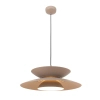 Salonowa lampa wisząca MAYUMI P0698 kaszmirowa metalowa LED 12W 3000K nad stół