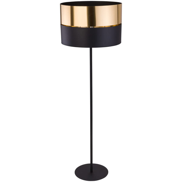 Lampa podłogowa loft Hilton 5465 TK Lighting okrągła czarna złota