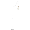 Lampa wisząca CLARTE 34814104 loftowa metalowy zwis czarny drewno