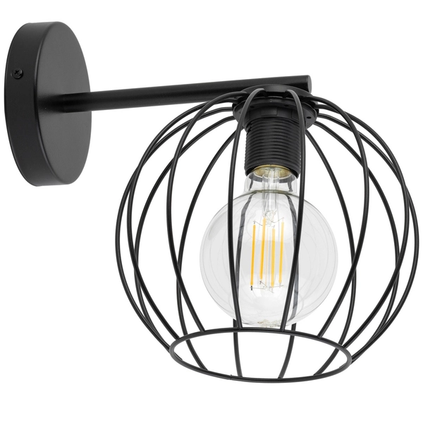 Okrągły kinkiet czarny Madam 32373 ścienna lampa do przedpokoju