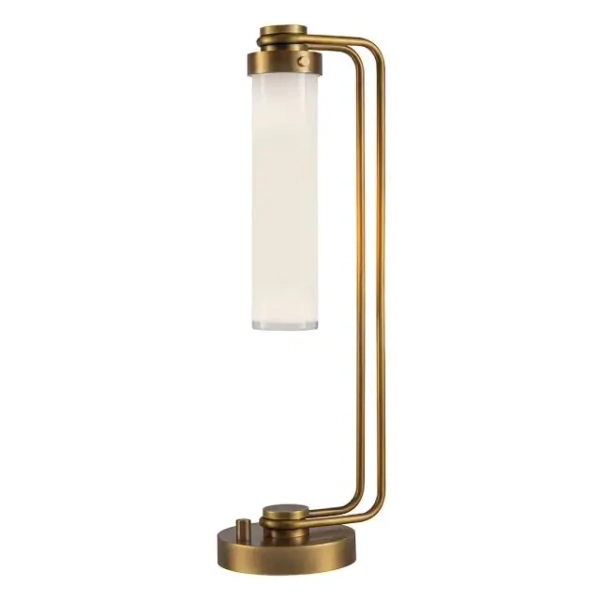 Retro lampa na stół Wynwood QN-WYNWOOD-TL-VBS z przełącznikiem mosiądz