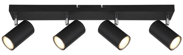 Lampa nasufitowa Robby 57911-4B kierunkowa czarna chrom
