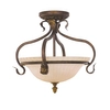 Półplafon Sonoma Valley FE-SONOMAVALLEY-SF Feiss retro do salonu brązowy