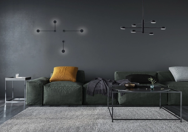 Sufitowa LAMPA nowoczesna ORBIT 7804 Nowodvorski ścienne molekuły sticks czarne