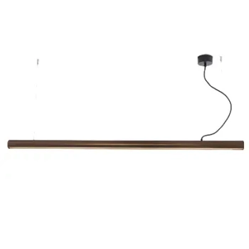 Ledowa wisząca lampa 22206 LED 45W 3000K prostokątna belka brązowa