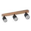 Reflektor sufitowy potrójny Top Wood 3292 TK Lighting okrągły drewniany