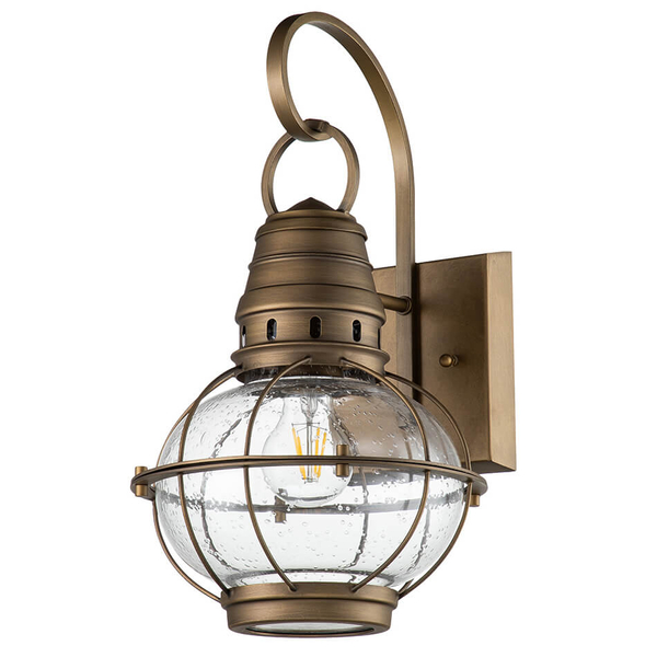 Lampa elewacyjna latarnia Bridge Point KL-BRIDGEPOINT-M-NBR IP44 mosiądz
