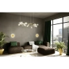 Molekułowa wisząca lampa ALURE złota MSE1501100498 15xG9 szklane kule